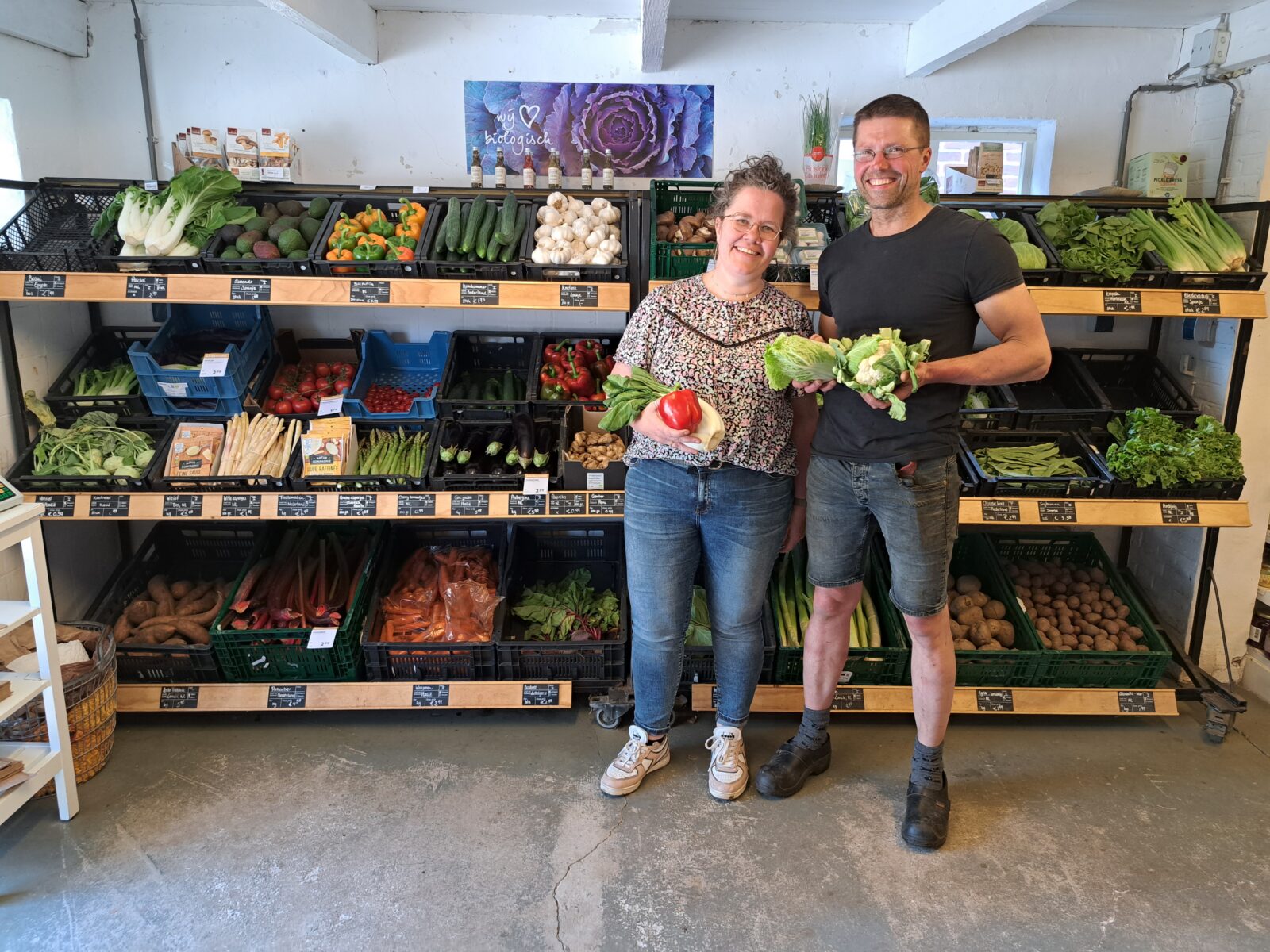 foto bij supermarkt in het bos