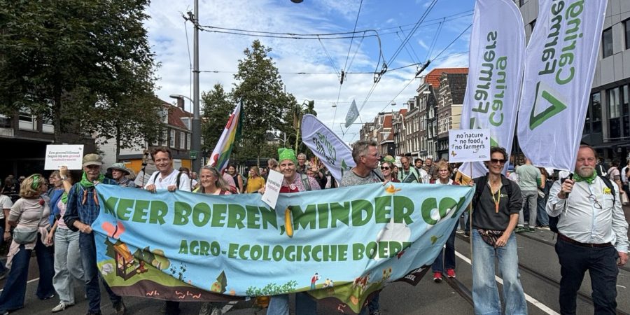 agroecologische boeren op klimaatmars 2026