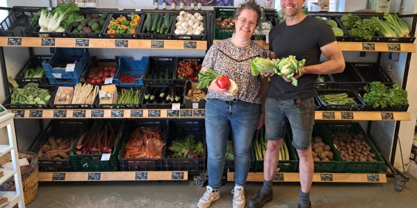 foto bij supermarkt in het bos